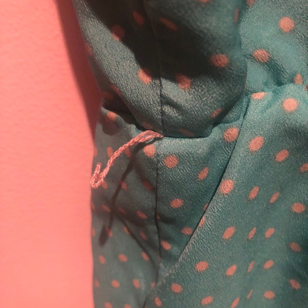 LIGHT BLUE WHITE POLKADOTS DRESS - Picture 5 of 5